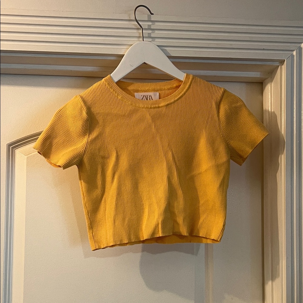 Zara Kids Sunny Yellow Short Sleeve Tee